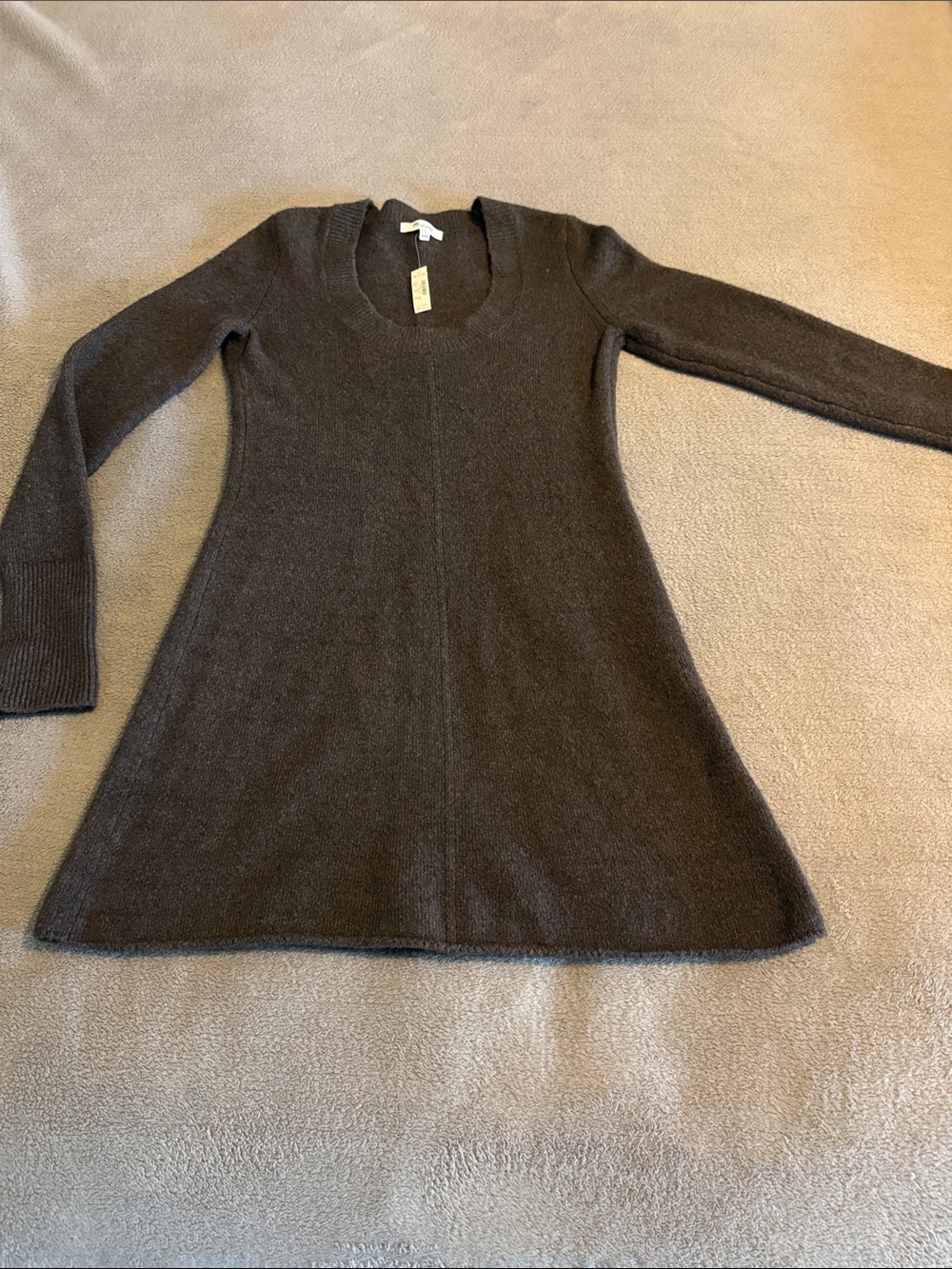 Madewell Chocolate Brown Ribbed Knit Top